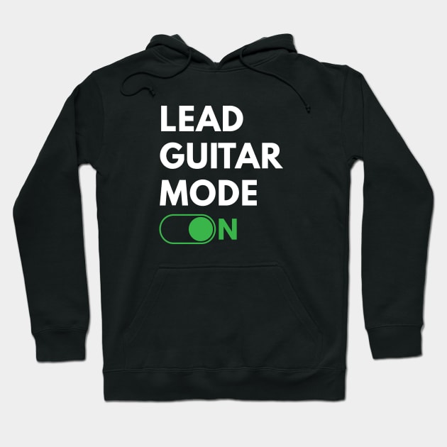 Lead Guitar Mode On Dark Theme Hoodie by nightsworthy